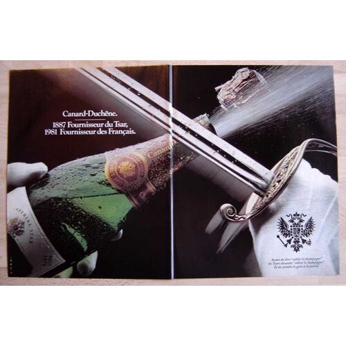 Publicité Papier - Champagne Canard-Duchêne De 1982