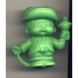 Figurine Kiki Monchichi - Bonux Ajena Sekiguchi - Kiki Pirate - Vert