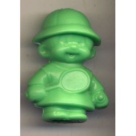 Figurine Kiki Monchichi - Bonux Ajena Sekiguchi - Kiki Avec Raquette De Tennis - Vert