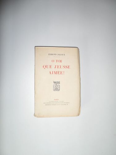 O Toi Que J'eusse Aimee