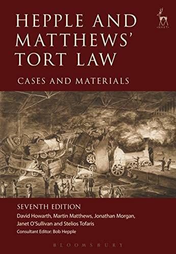 Hepple And Matthews' Tort Law