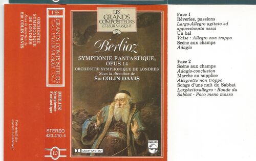 Berlioz Symphonie Fantastique K7 Philips Les Grands Compositeurs