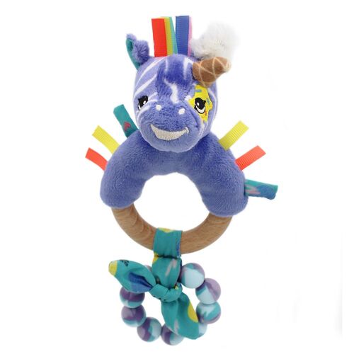 Anneau De Dentition Silicone Et Bois Kiprokos Le Zèbre - Les Déglingos