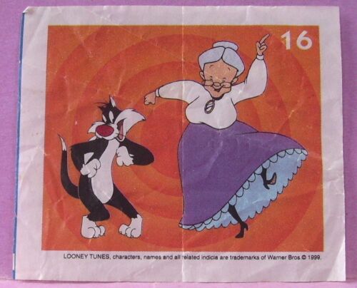 Vignette De Chewing-Gum - Titi Grosminet Mémé - N°16 / 20 - Looney Tunes / Warner Bros 1999
