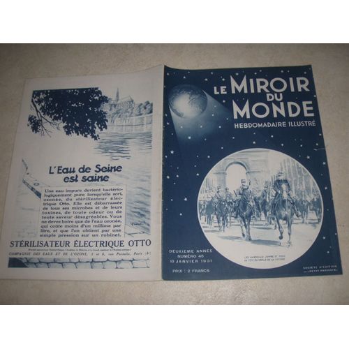 Le Miroir Du Monde  N° 45 : Les Marechaux Joffre Et Foch En Tete Du Defile De La Victoire