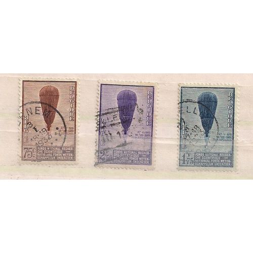 Belgique- Série De 3 Timbres Oblitérés N°353/55