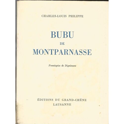 Bubu De Montparnasse