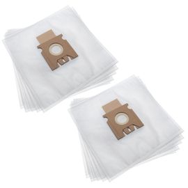 vhbw 10x Sacs remplacement pour Hoover H77, 35601734 pour aspirateur - microfibres non tissées, 27cm x 26,9cm, blanc