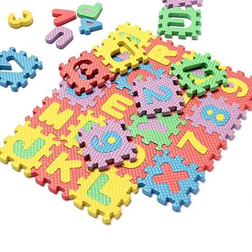 Tapis D'Apprentissage En Mousse Eva Pour Enfants, Jouet Interactif Pour L'Intérieur, Jeu De Maths, Alphabet Et Nombres, Nouveauté 36 Pièces/Ensemble