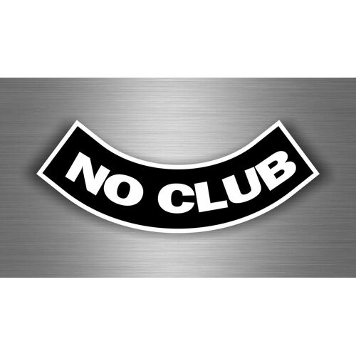 Autocollant Sticker Biker Moto Motard Casque No Club Wolf Tuning Mc Outlaw