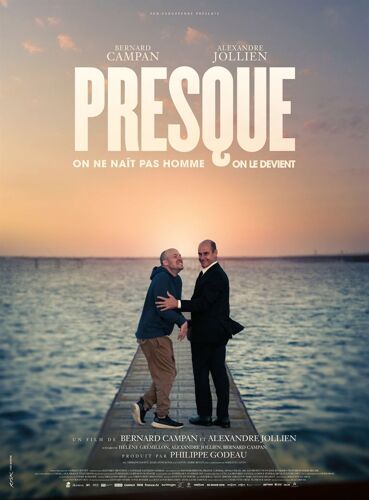 Affiche De Cinéma " Presque" Format 40x60cm - Film De Et Avec Bernard Campan, Alexandre Jollien (2022)