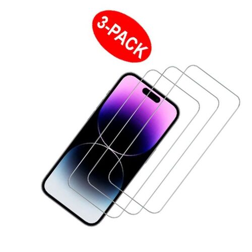 Protecteur D'écran En Verre Trempé Pour Iphone 15 Pro (Paquet De 3)