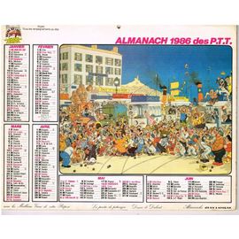 Almanach Des Ptt 1986 Dessin De Dubout