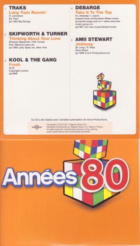 Cd Single Card Ps Traks, Skipworth & Turner, Kool & The Gang, Debarge, Amii Stewart