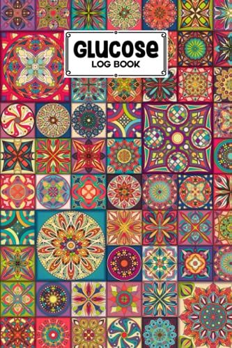 Glucose Log Book: Blood Sugar Log Book Mandalas Cover, Diabetes Tracker, Blood Sugar Log Book And Daily Food Journal, Blood Glucose Log Book | 120 Pages, Size 6" X 9" By Irma Franke