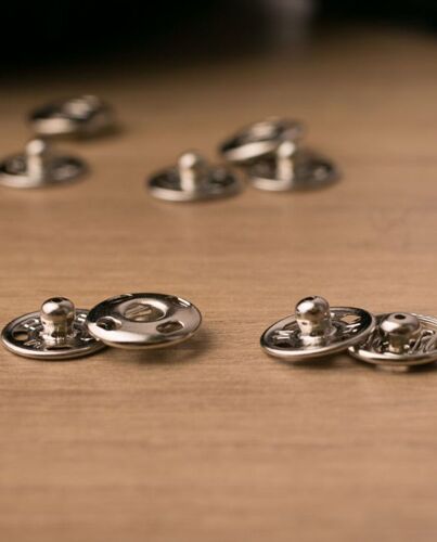 Pressions Nickel - Carte De 4 - 17mm