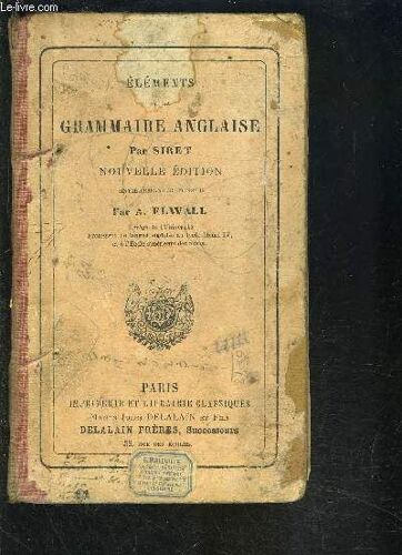 Elements De La Grammaire Anglaise