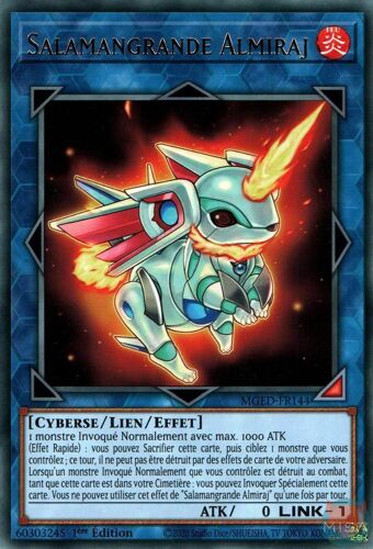 Yu-Gi-Oh Mged Fr144 Salamangrande Almiraj - Gold-Letter Rare 1ère Édition