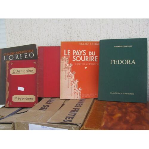 Vds Collection De Livres D'opera Piano Chant Opera Italien, Francais, Allemand, Style La Boheme, Tosca, Werther, Faut, Lohengrin, Le Pays Du Sourire, Fedora, Carmen, Etc...