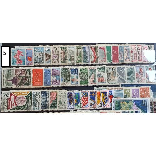 France Oblitéré Lot De 50 Timbres De 1960-1962