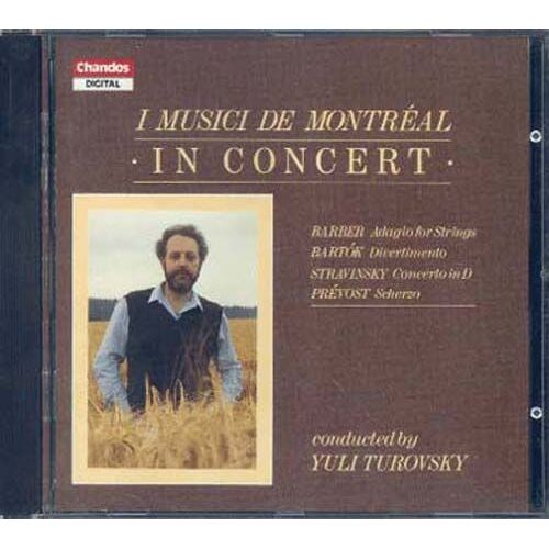 Oeuvres Pour Cordes De Bartok, Stravinsky, Barber & Prevost Dir. Y. Turovski