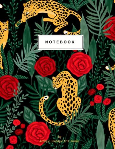 Notebook: Beautiful Leopard Print Composition Notebook - College Ruled 110 Pages - Large 8.5 X 11: From The Beautiful Leopard Series By Antique Boutique Nyc Books (Notebooks)