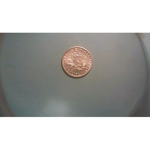50 Centimes Semeuse Argent 1919