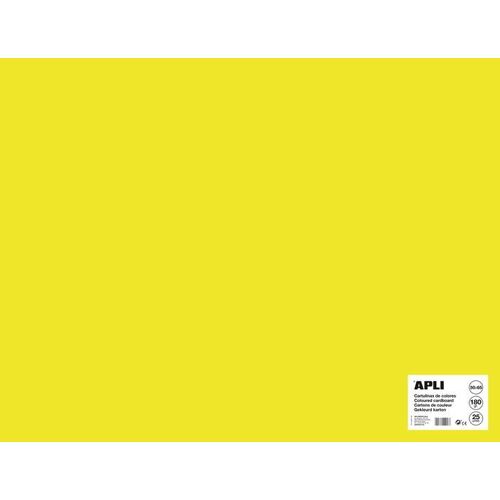 Cartons Jaune Fluo 50x65cm 170g 25 Feuilles
