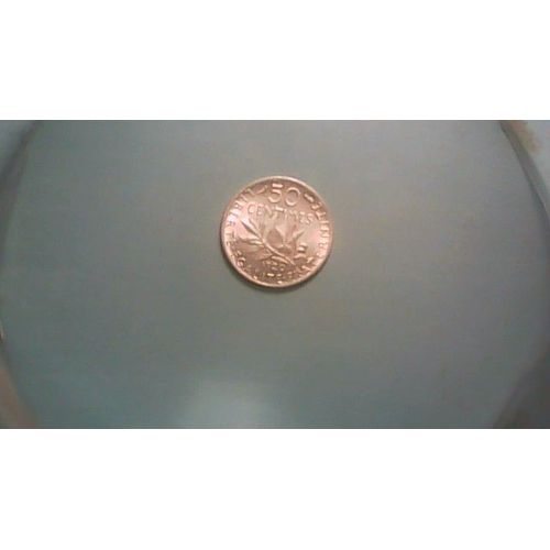 50 Centimes Semeuse Argent 1920