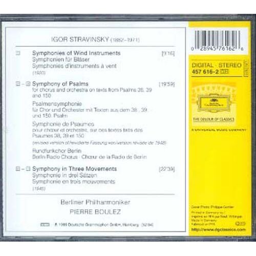 Symphonie De Psaumes, Symphonie En 3 Mouvements, Symphonie Pour Vents