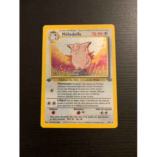 Carte Pokémon Mélodelfe 1/64 - Édition 1 Wizards Fr