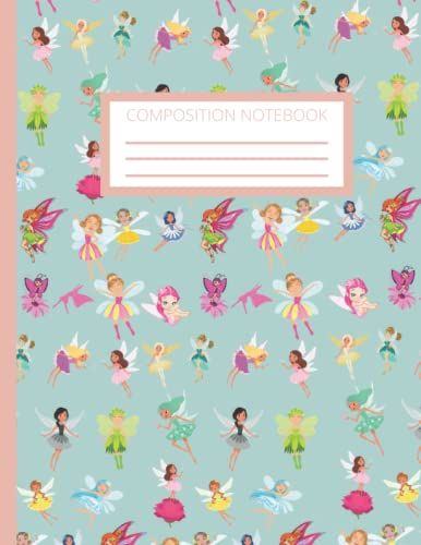 Composition Notebook - Fairy - Fairies - Wide Ruled