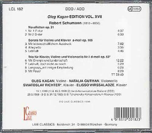 Sonate Pour Violon Et Piano No. 1, Trio Avec Piano Kagan, Violon