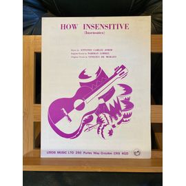 Carlos Jobim How Insensitive Partition Chant Piano Accords Éditions Leeds Music