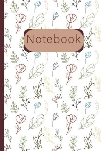 Herbs And Wild Floral Notebook: Herbs And Wild Flower Notebook Journal For Girls, 6 X 19, Floral Journal Lined 120 Pages (Nature-Inspired Journals And Notebooks)