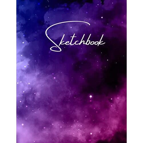 Sketchbook: Best Blank White Pages With Realistic Colorful Cloudy Cover For Painting, Drawing, Writing And Sketching Wide Papers 8.5 X 11, 100 Pages, ... And Girlfriend (Best Blank Sketchbooks Ever)