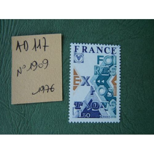 Ad 117 // Timbre France Neuf 1976*N°1909"" Foires Expositions""