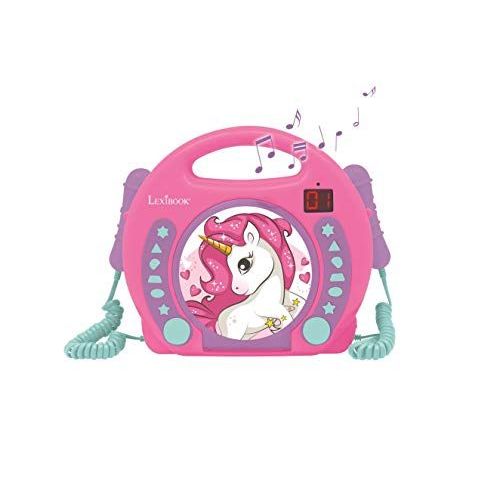 Lecteur CD Karaoké Licorne avec 2 micros