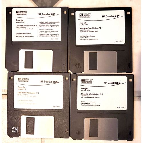 HP Deskjet 815C Driver 4 disquettes dinstallation pour ancien système dexploitation