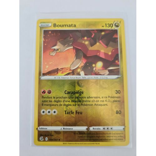 Carte Pokemon Boumata 198 / 264 Épée Et Bouclier 8 Poing De Fusion Reverse