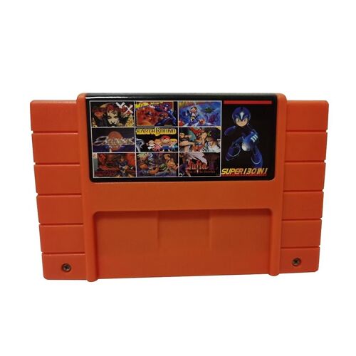 Carte De Jeu Super 130 En 1 Avec Fonction De Sauvegarde Pour Snes