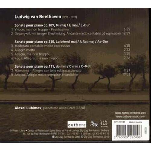 Piano Sonatas Op. 109, 110, 111