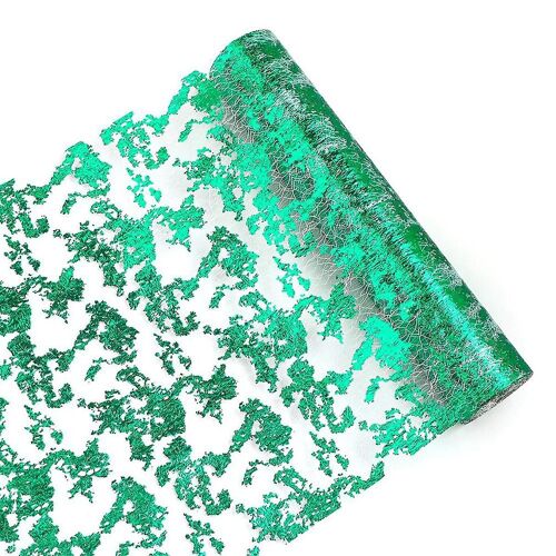Chemin De Table Vert Paillettes Métalliques À Mailles Minces Chemin De Table Décorations De Table Scintillantes Pour Mariage, Douche Nuptiale