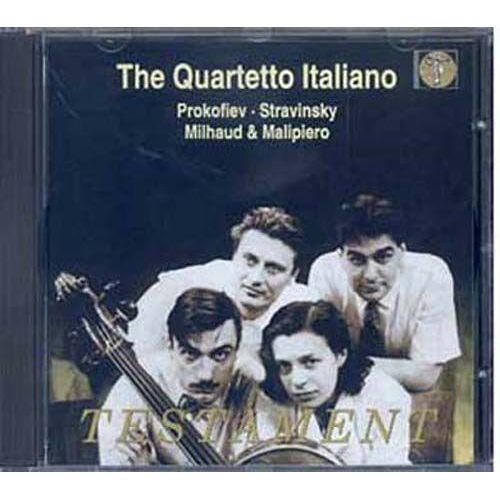 Quartetto Italiano Vol. 1 : Quat. De Prokofiev, Stravinsky, Milhaud, Malipiero - Enr. 1954-1959
