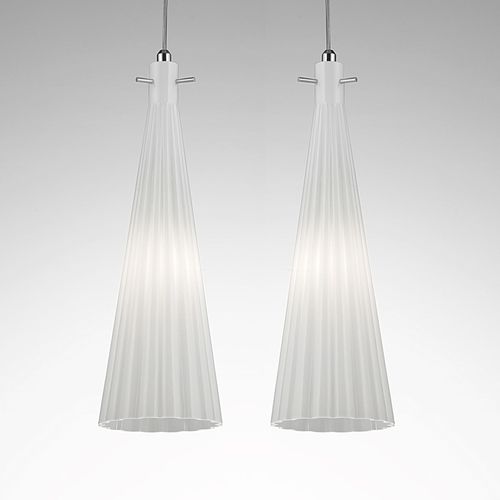 Suspension Costa Rica, À 2 Lampes, Blanche