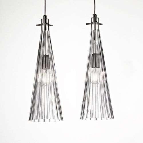 Suspension Costa Rica, À 2 Lampes, Transparente