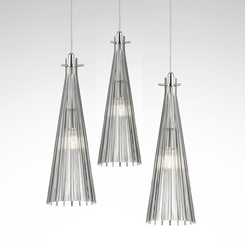 Suspension Costa Rica, À 3 Lampes, Transparente