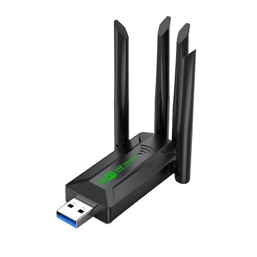 1200Mbps Double Bande USB3.0 Wifi Adaptateur 2.4GHz 5GHz WiFi Adaptateur avec 4 Antenne PC Mini Ordinateur Net