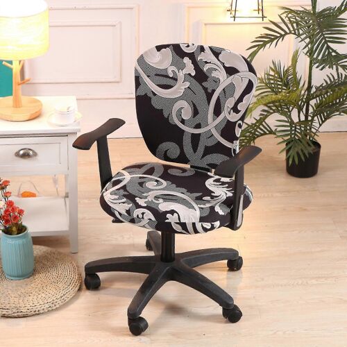 Chaise De Bureau D'ordinateur Housses De Chaise Rotatives Lavables Universelles -Ja