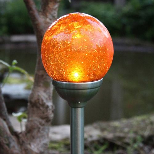 Lampe Solaire À Piquet Roma Avec Led Ambre